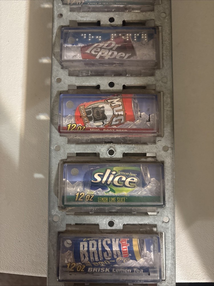 Vending Machine 8 SELECTION PANEL Untested Vintage Selections
