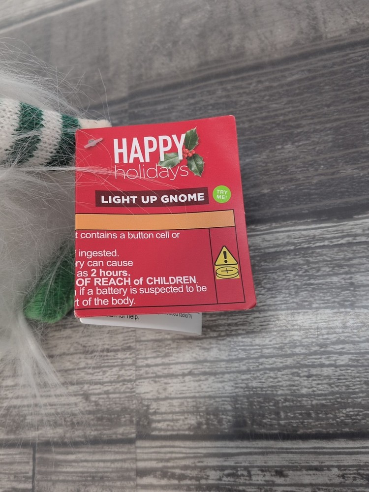 Sparkly Sequin Green Light Up Gnome [72]