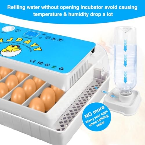 Incubators for Hatching Eggs 15-35 Eggs Incubator with Automatic Egg Blue