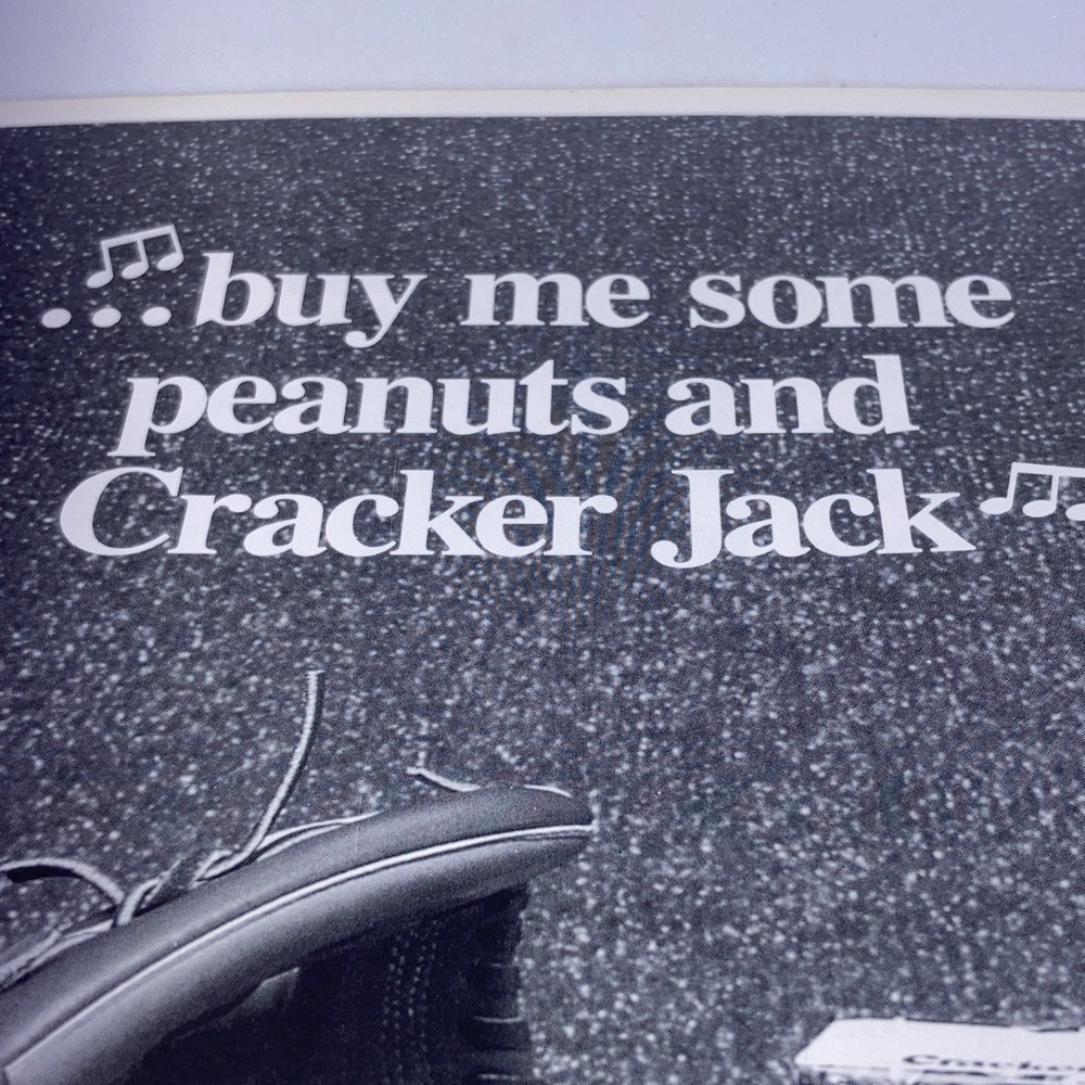 1991 Cracker Jack Vintage Print Ad 8”X11” From MLB Seattle Mariners Program S1