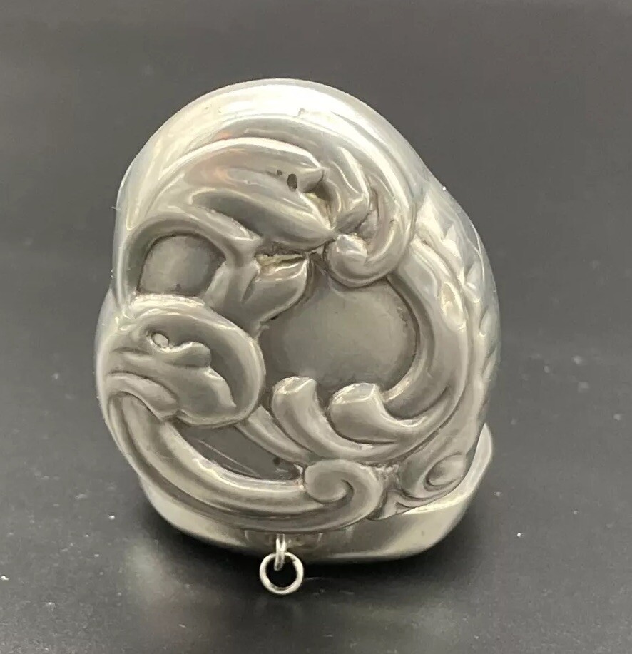 Aesthetic Asymmetrical Sterling Silver Pill / Trinket Box