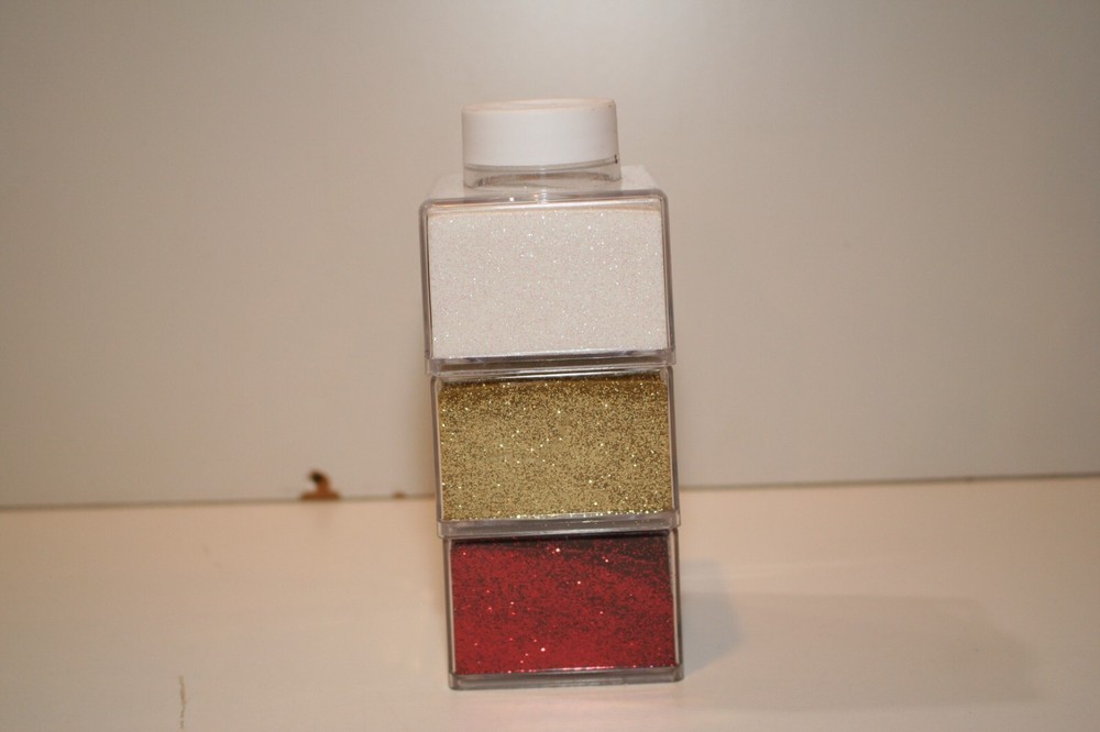 Extra Fine Crystal Diamond, Champagne, Ruby Glitter 2 Oz jars
