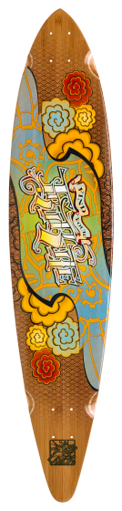 Trurute TR Ink Pin Tail Deck Longboard (Deck Only)