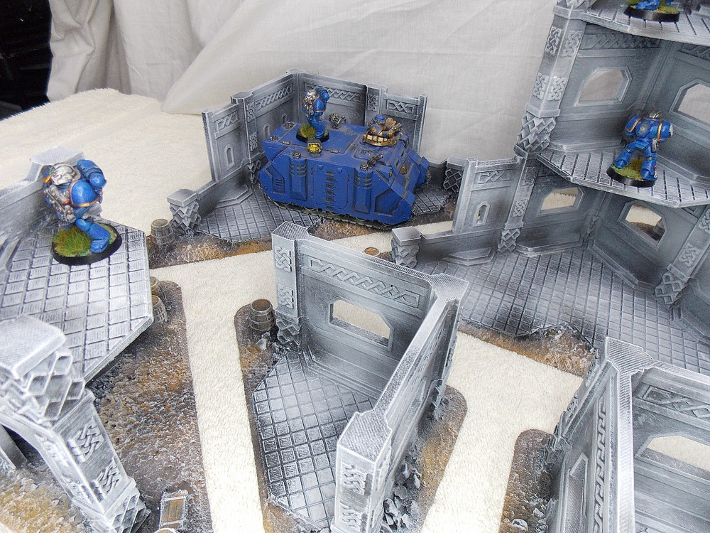 WARGAMING TERRAIN PAINTED, MEGA BUNDLE SET OF 9 PIECES
