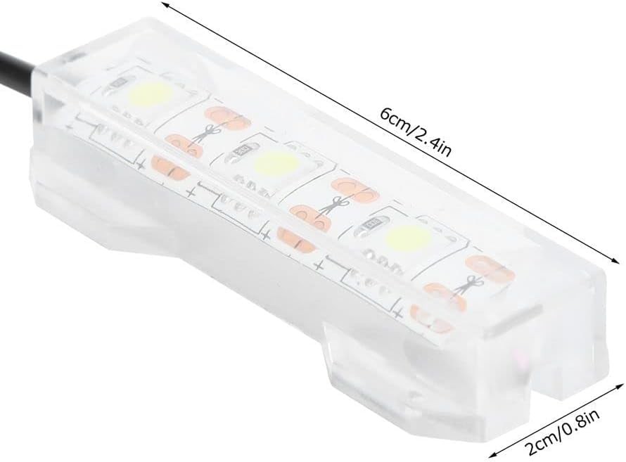 Small Aquarium Led Light, Multicolor Led Fish Tank Light for White Light