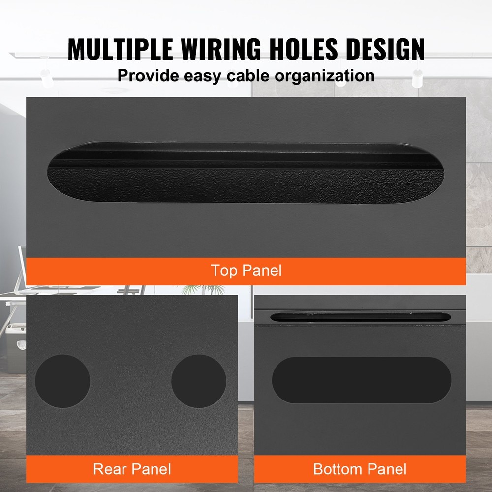 6U Wall Mount Network Server Cabinet 15.5'' Deep Server Rack Cabinet Enclo