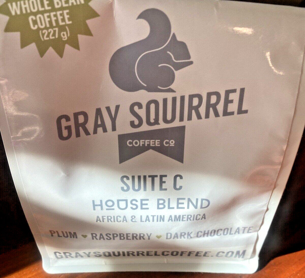 GRAY SQUIRREL COFFEE CO HOUSE BLEND PLUM/RASPBERRY/DARK CHOCOLATE