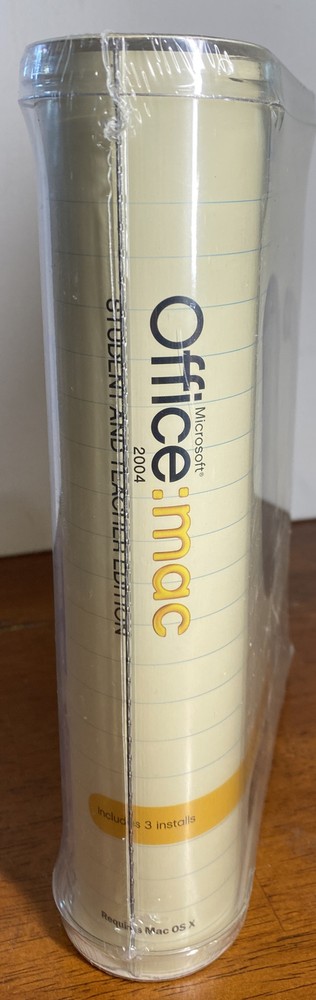 Microsoft Office Mac Student & Teacher Edition 2004 Word Powerpoint Excel Sealed