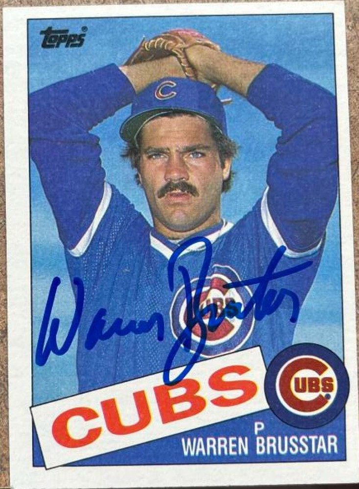 Warren Brusstar Autographed 1985 Topps #189