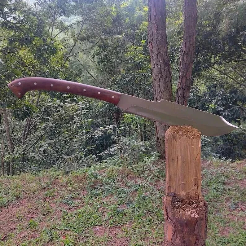 CUSTOM HANDMADE D2 TOOL STEEL COMBAT MACHETE KNIFE SURVIVAL KNIFE