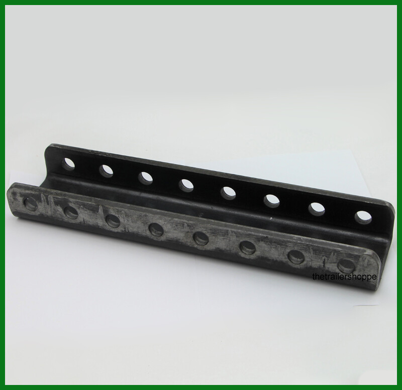 Adjustable Trailer 8 Hole Channel Bracket for Couplers Raw Steel 16,000 Capacity