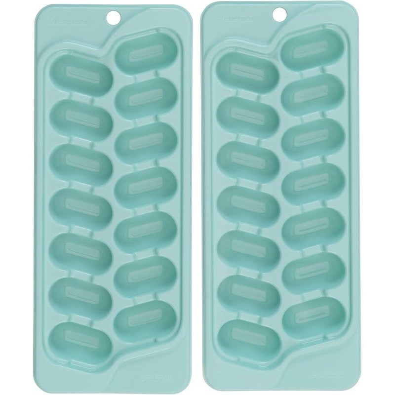 Quick Release Ice Cube Trays 2 Pack Stackable Half Ounce Kitchen Tool Mold New