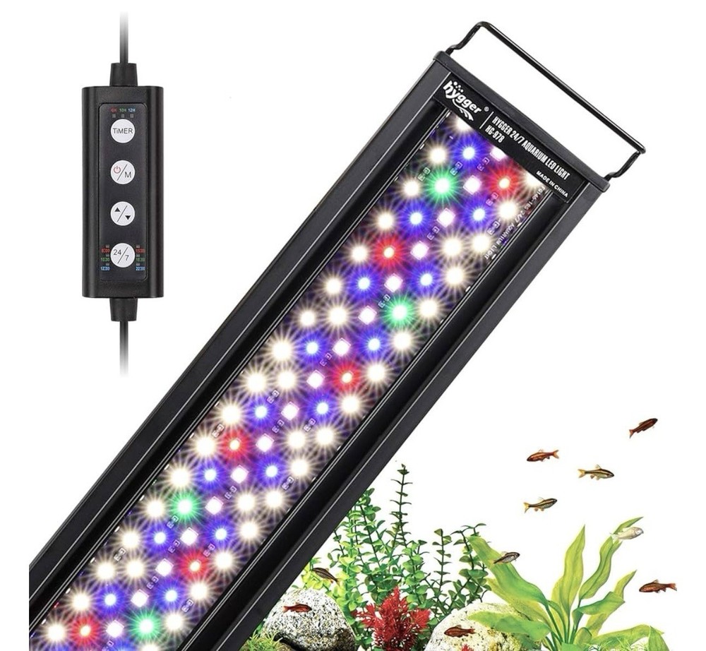 Lominie LED Aquarium Light with Remote Control Multi-Color