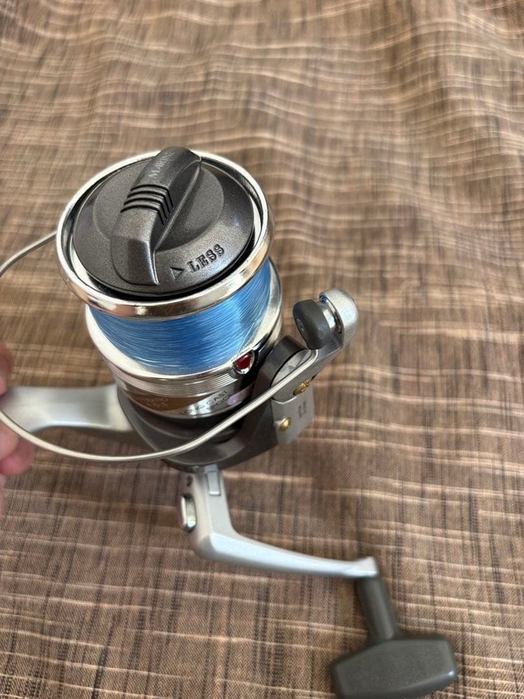 Marine Spinning Reel with Balancing System, 3000 Size, Blue Spool