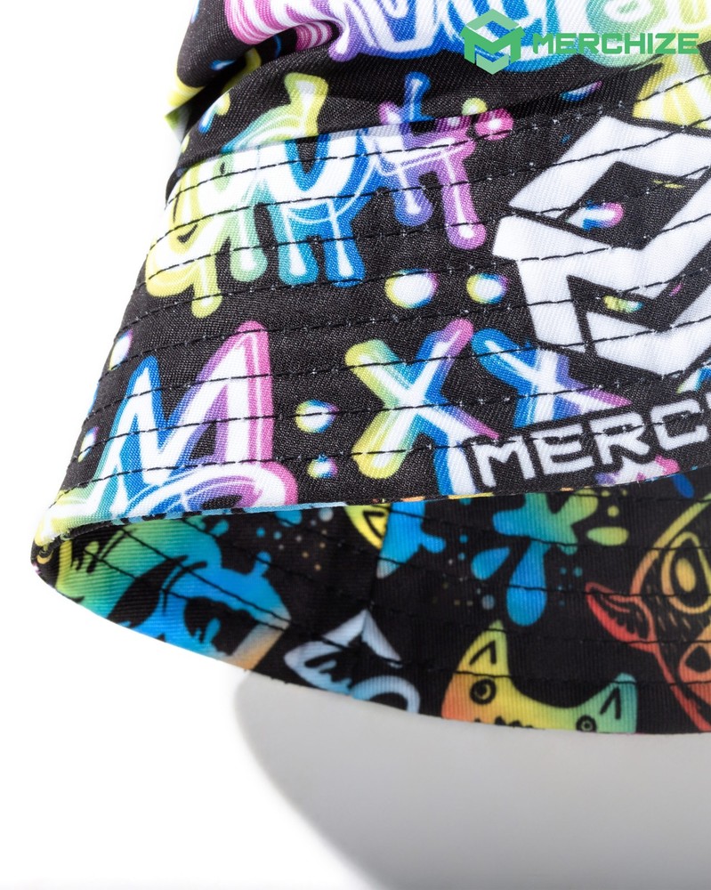 Golf Pattern Masters Tournament Ping Dark Green Pattern Reversible Bucket Hat