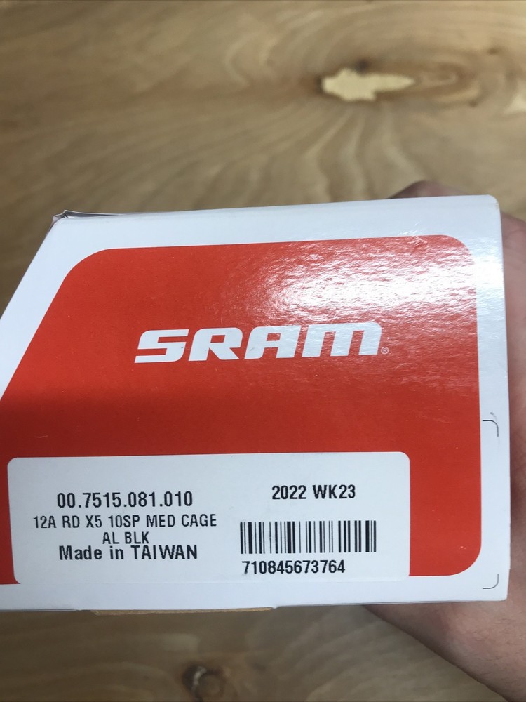 SRAM X5 Rear Derailleur - 10 Speed, Medium Cage, Black