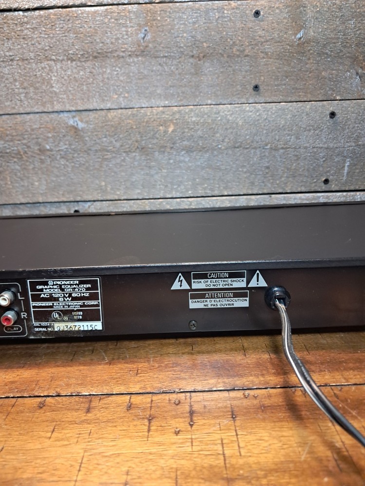 Pioneer Graphic Equalizer GR-470 Tested Working