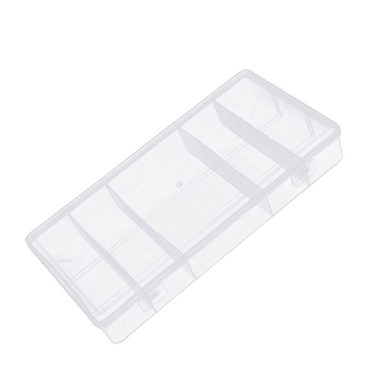 Keep Eyelash Extensions Tidy in a 5 Section Plastic Rectangular Organizer Box