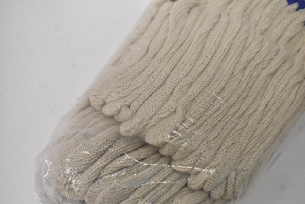 Industrial String Knit Work Gloves Dozen Pack Medium 55/45 Cotton Polyester