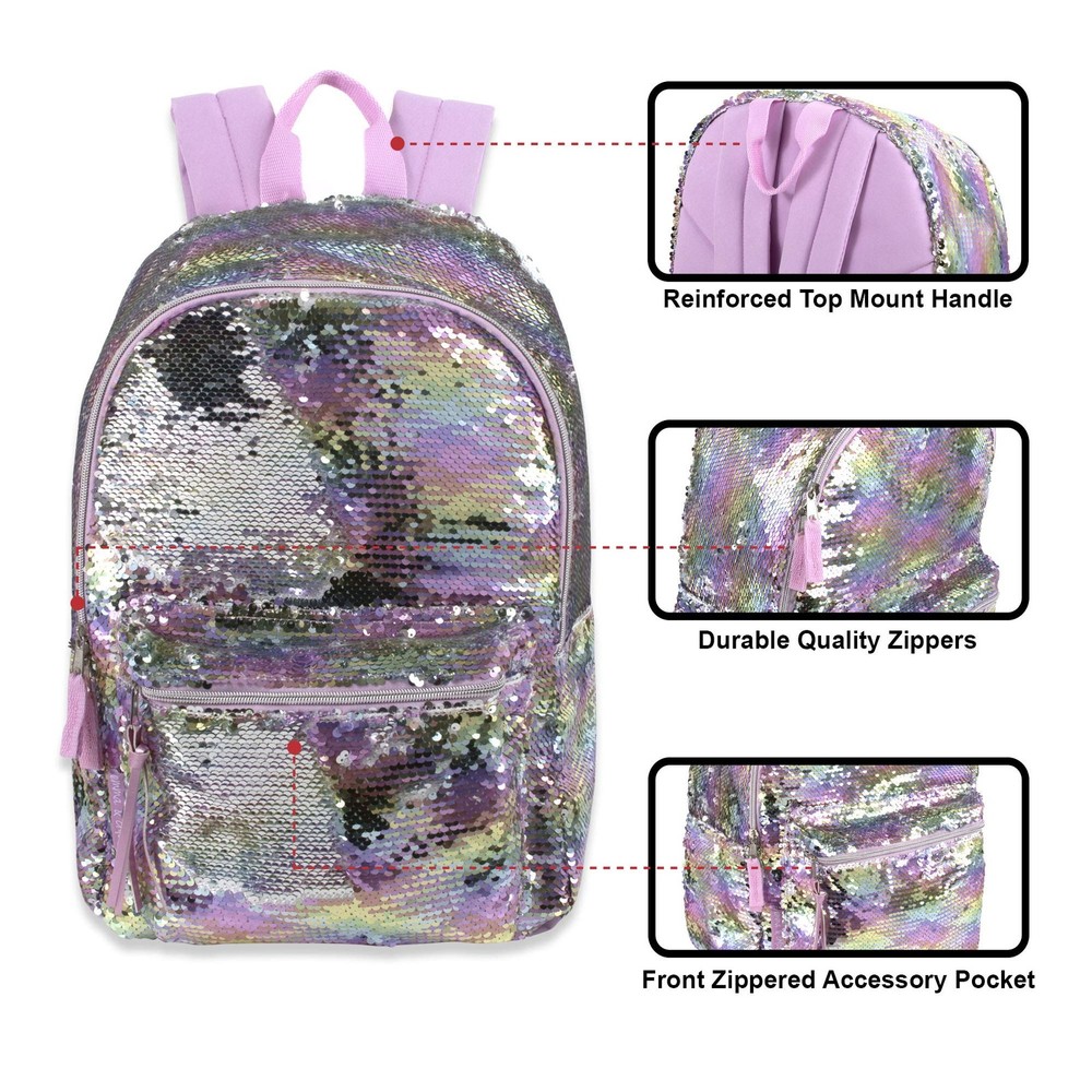 Reverse Sequin Glitter Backpacks - Color Changing Rainbow Magic Backpacks