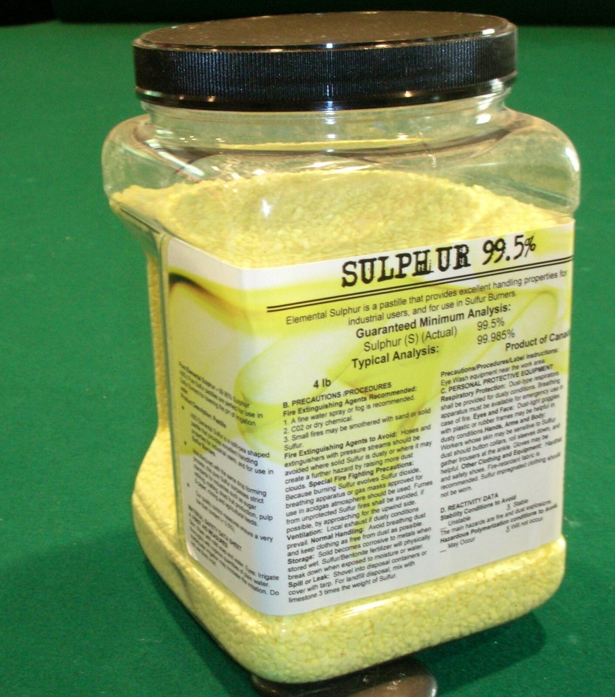 Sulfur 99.9% Pure – Granular (Burning Sulfur)
