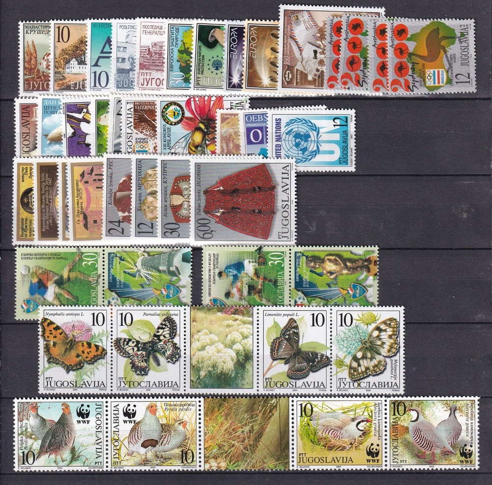 Yugoslavia 2000 Complete Year MNH