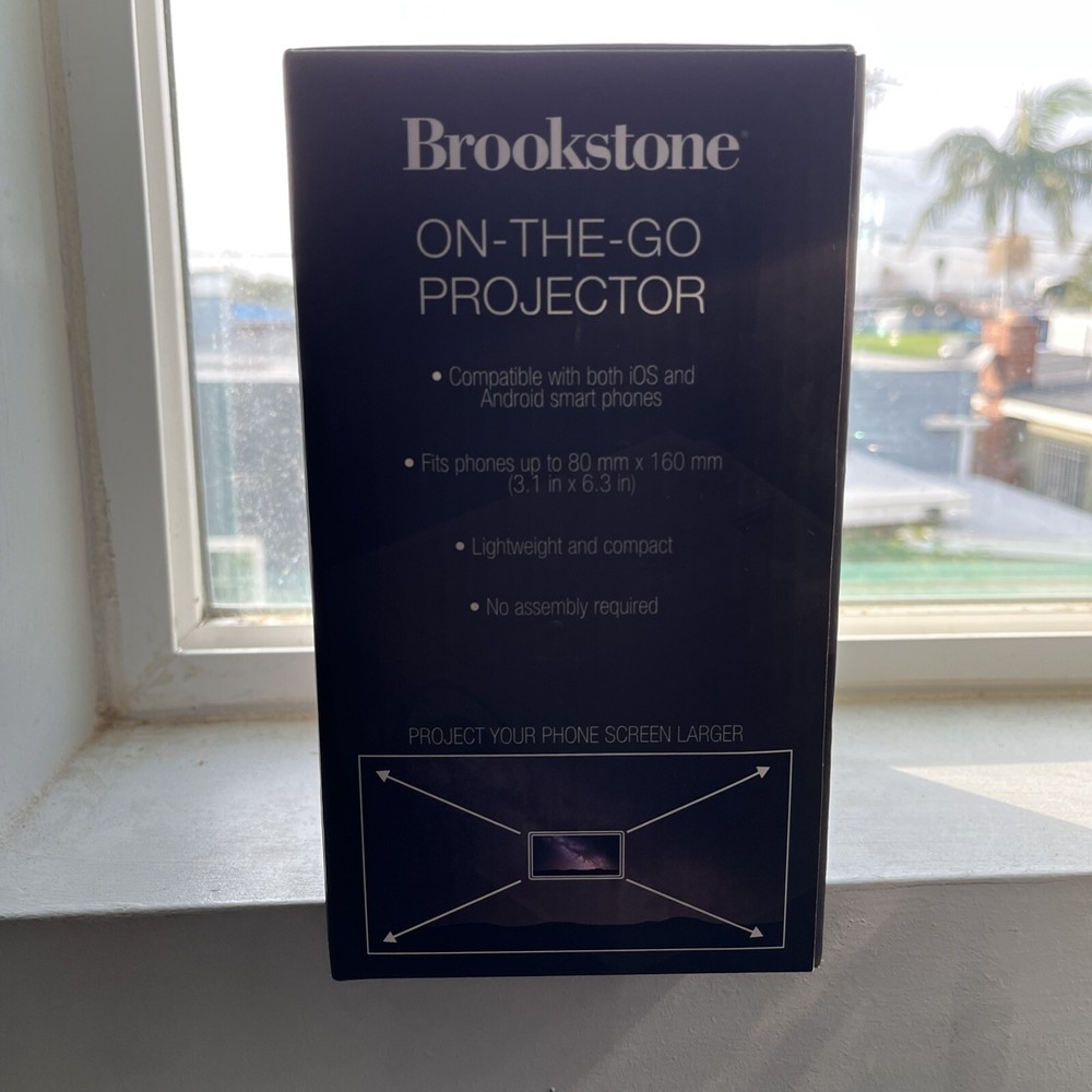 Brookstone On-the Go Phone Screen Projector