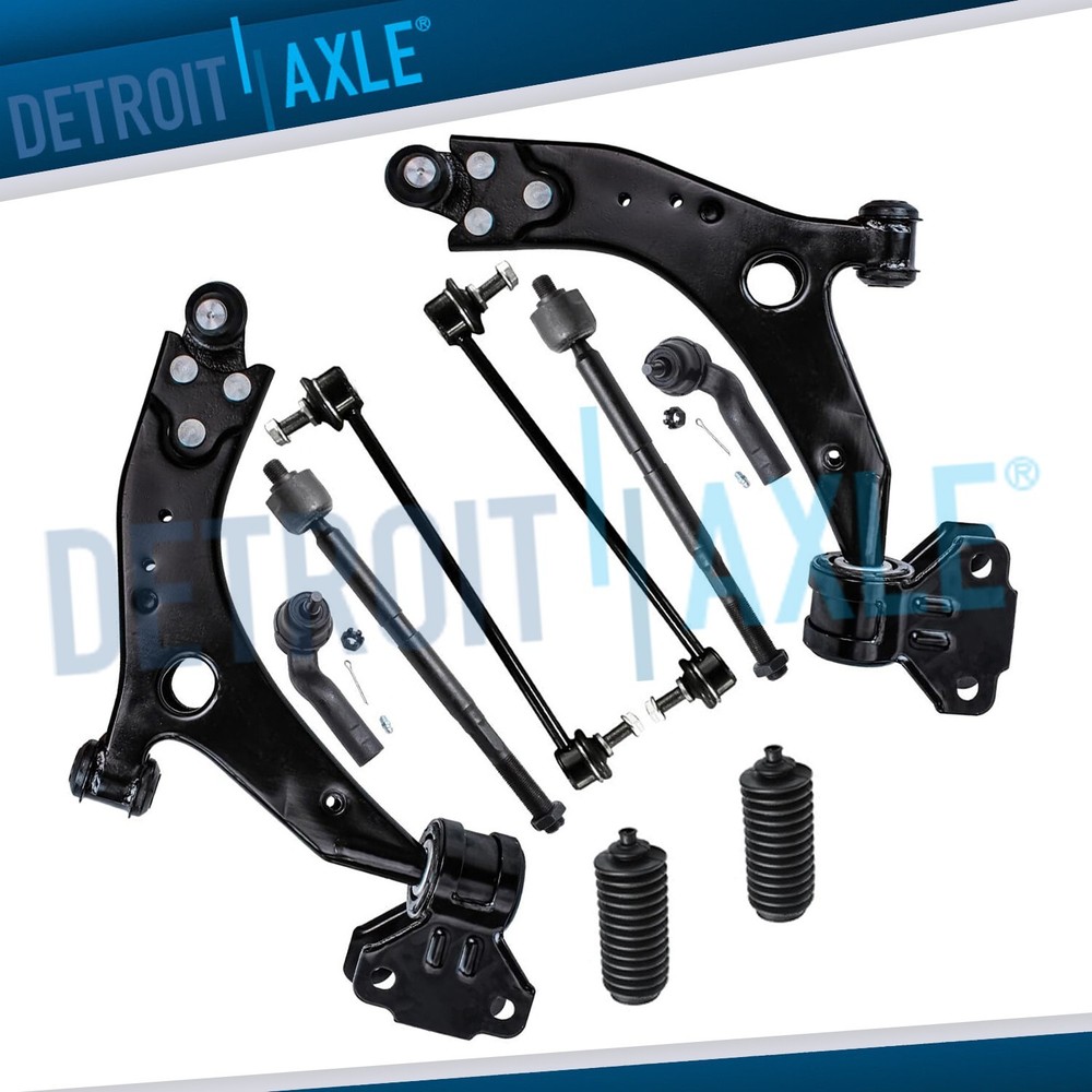 Front Lower Control Arms Sway Bar Links Tie Rod Ends for 2014 - 2018 Ford Escape