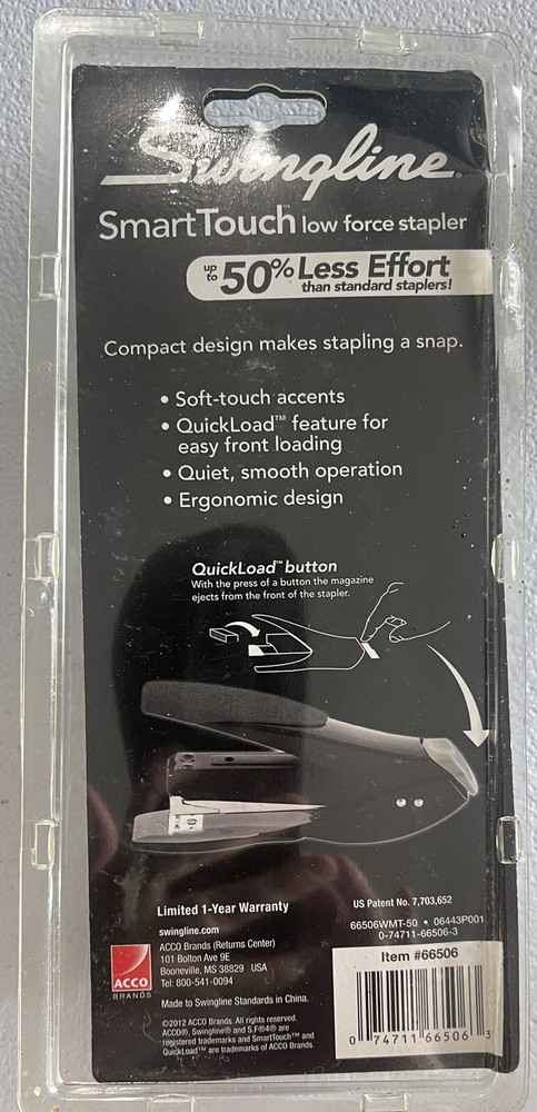 Swingline SmartTouch Low Force Stapler---25 Sheet Capacity FAST FREE SHIPPING