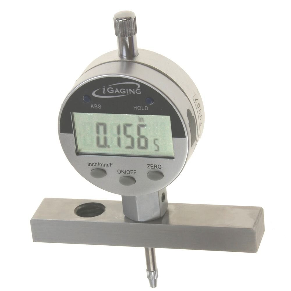 Depth Gauge Digital Electronic Indicator 0-22" Measure Range Machinist Gunsmith