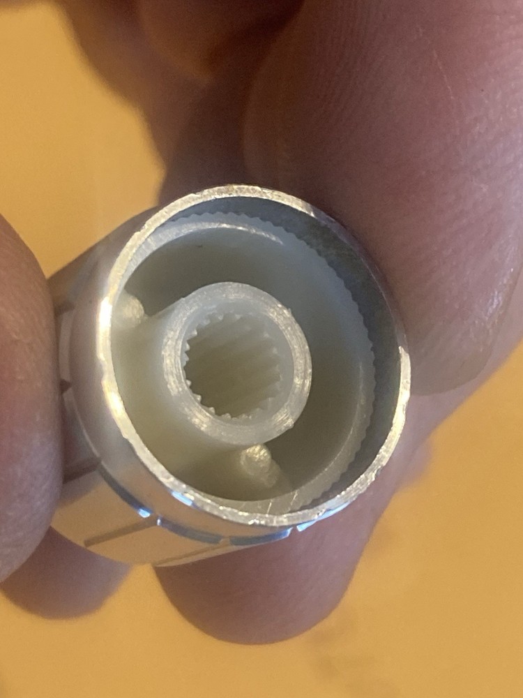 NOS splined 1/4” knobs