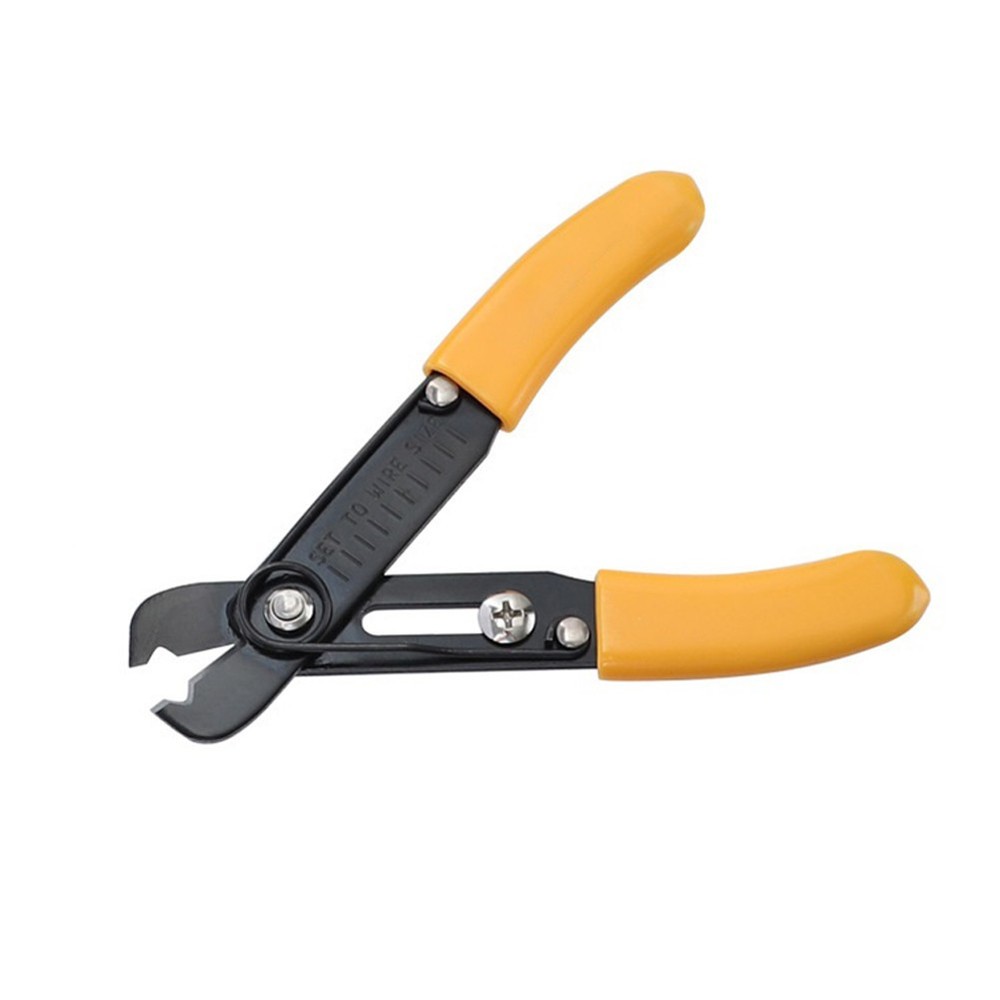 Electrical Wire Cable Cutting Single Hole Wire Stripper Flush Pliers Adjustable