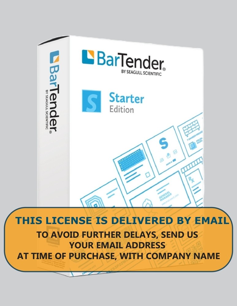 SEAGULL SCIENTIFIC BARTENDER STARTER  WORKSTATION + UNLIMITED PRINTERS SUBSCRIPT