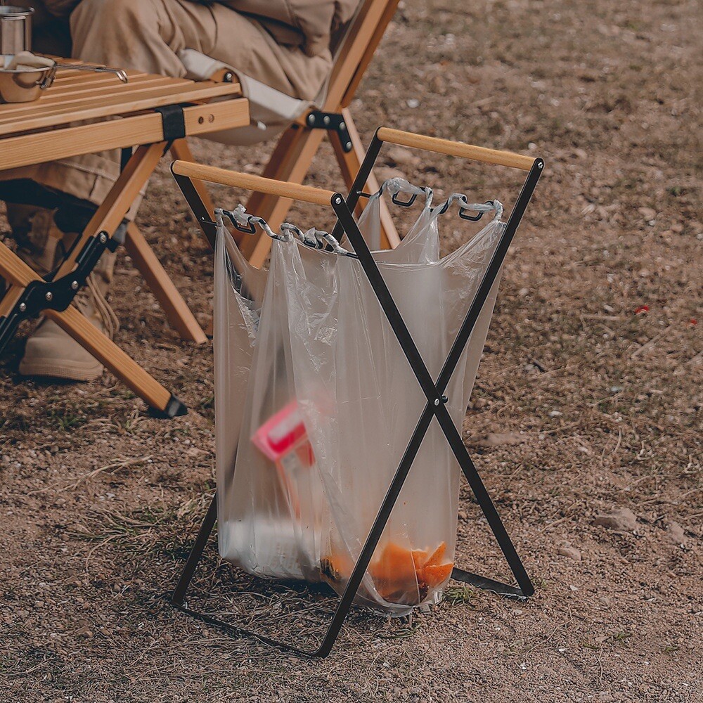 Portable Trash Bag Holder for Camping /Picnic / Kitchen