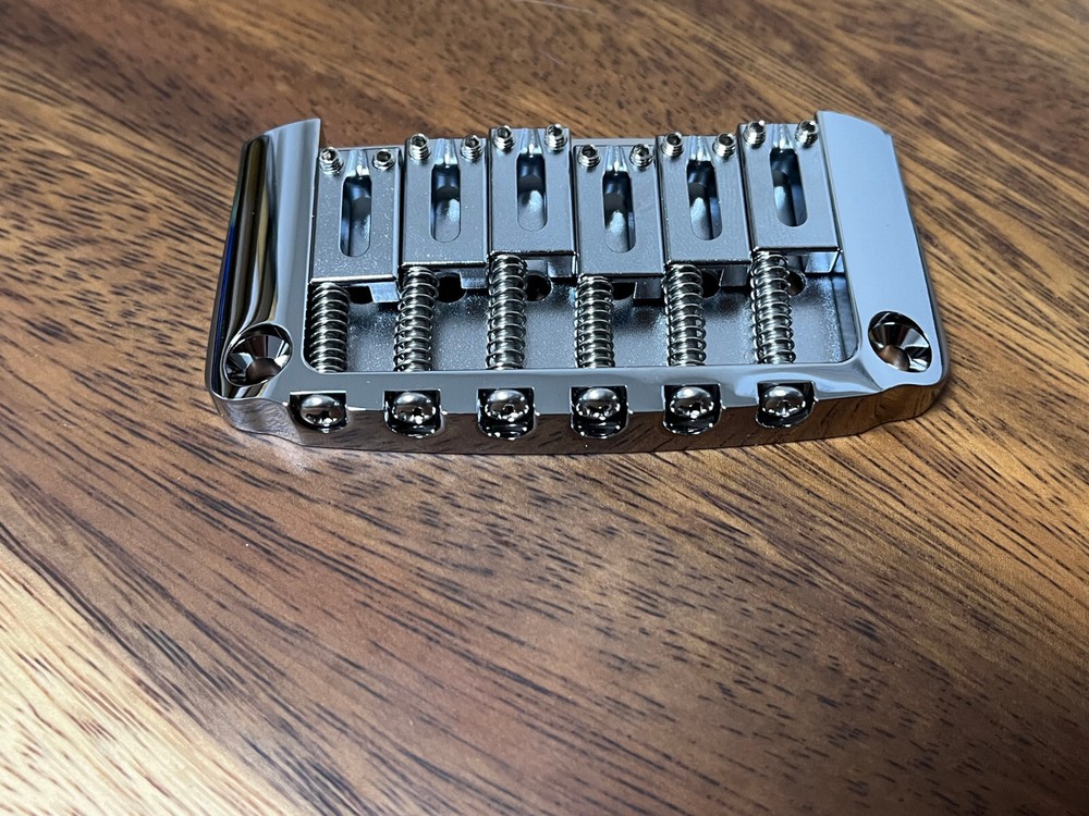 Hardtail Hard Tail Fixed Guitar Bridge 2-1/16'' spacing Chrome