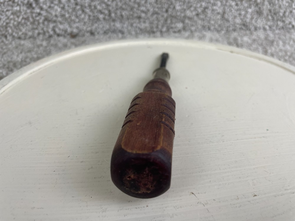 Vintage Wood Handle Flat Head Screwdriver