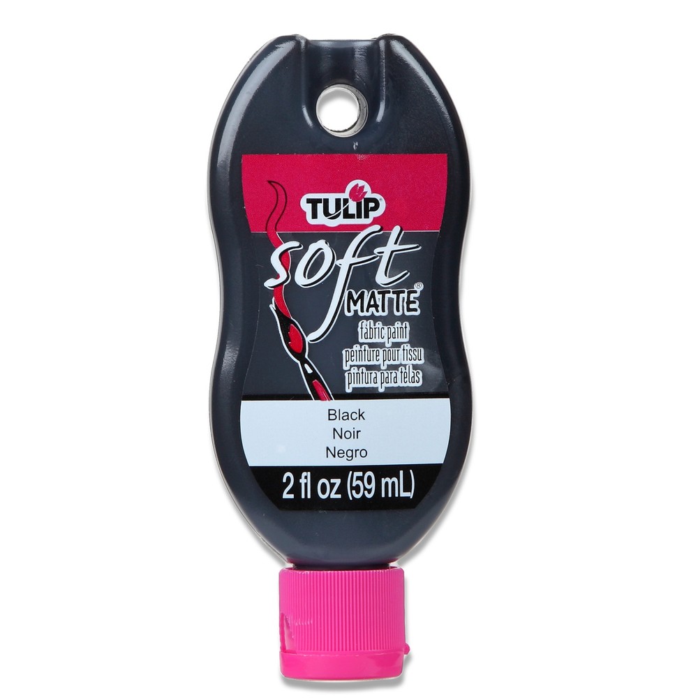Tulip Soft Matte Fabric Paint 2oz-Black