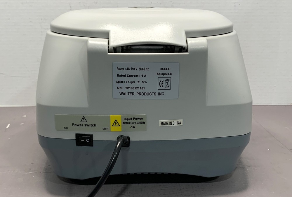 Walter Products Spinmaster Spinplus-8 Desktop Digital Centrifuge Tested