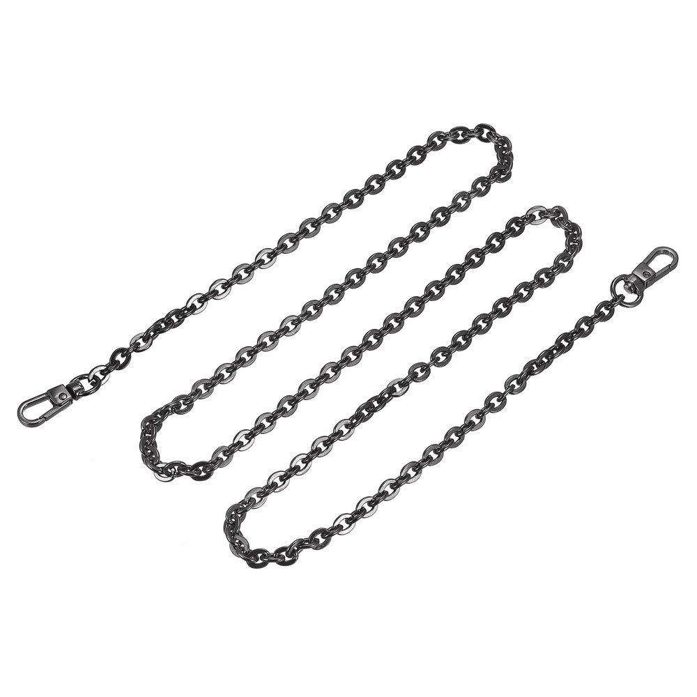 39"x0.24" Purse Chain Strap, Purse Handle Shoulder Replacement Strap(Black)