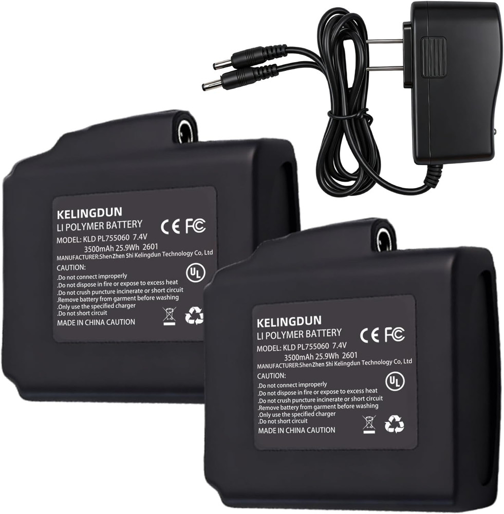 7.4V 3500mAh Li-Polymer Rechargeable Battery Pack Replacement Set Compatible wit