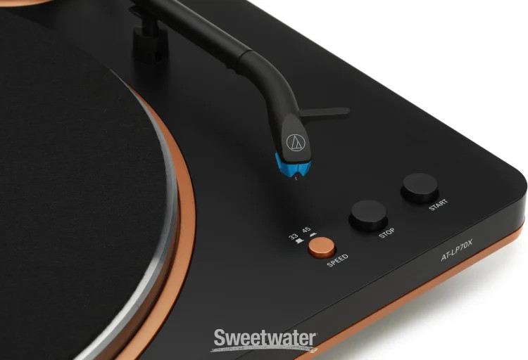 Audio-Technica AT-LP70X Turntable - Black/Bronze