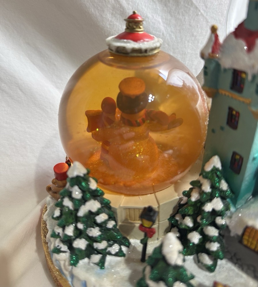 Christopher Radko North Pole Workshop Snowglobe Musical Blowing Snow w Box