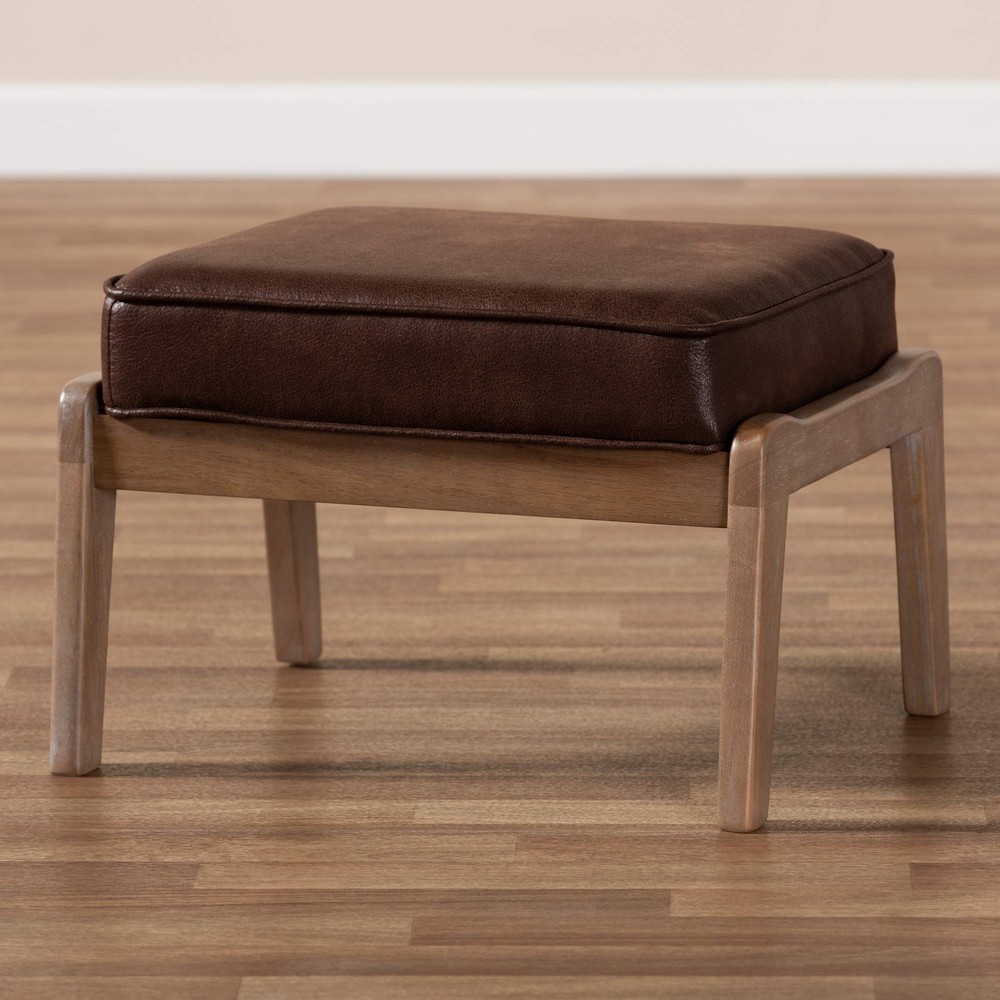 Ottomans, Dark Brown/Antique Oak