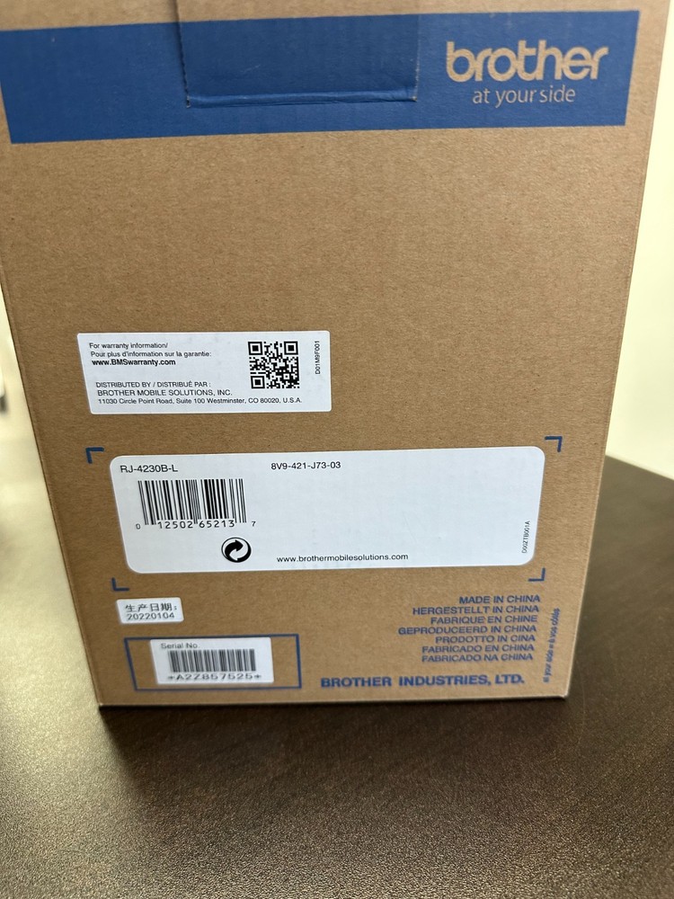 Brother RJ4230BL RuggedJet Mobile Printer