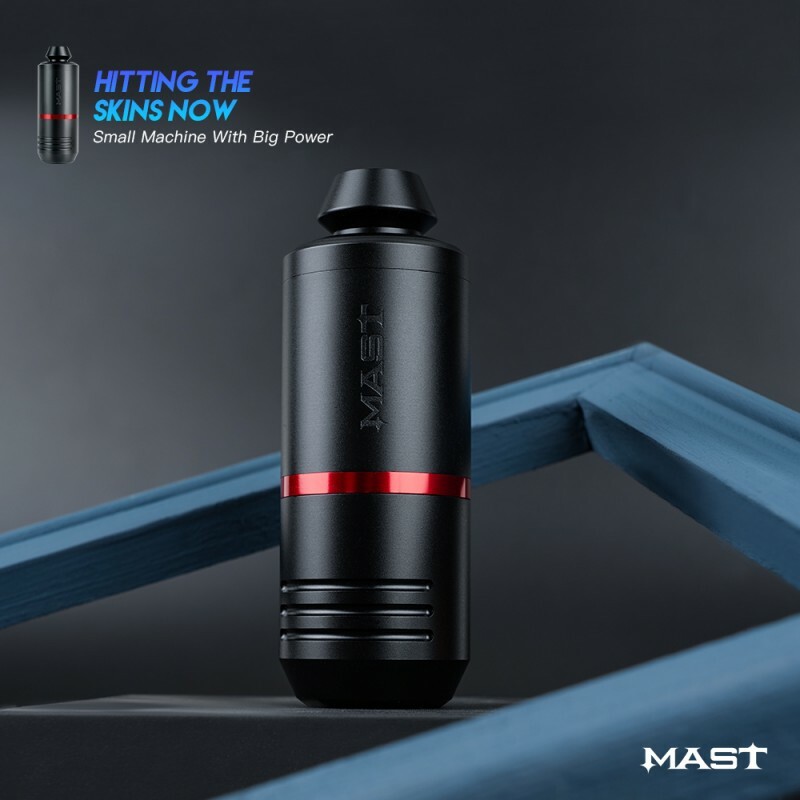 Mast Tour Max Wireless Rotary Tattoo Machine Pen Kit with Replacement Battery