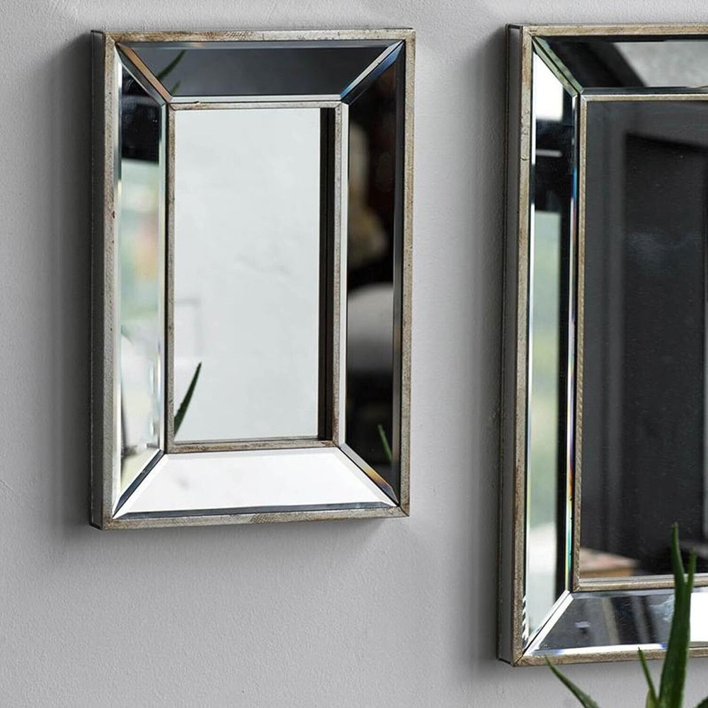 18 Silver Framed Accent Mirror