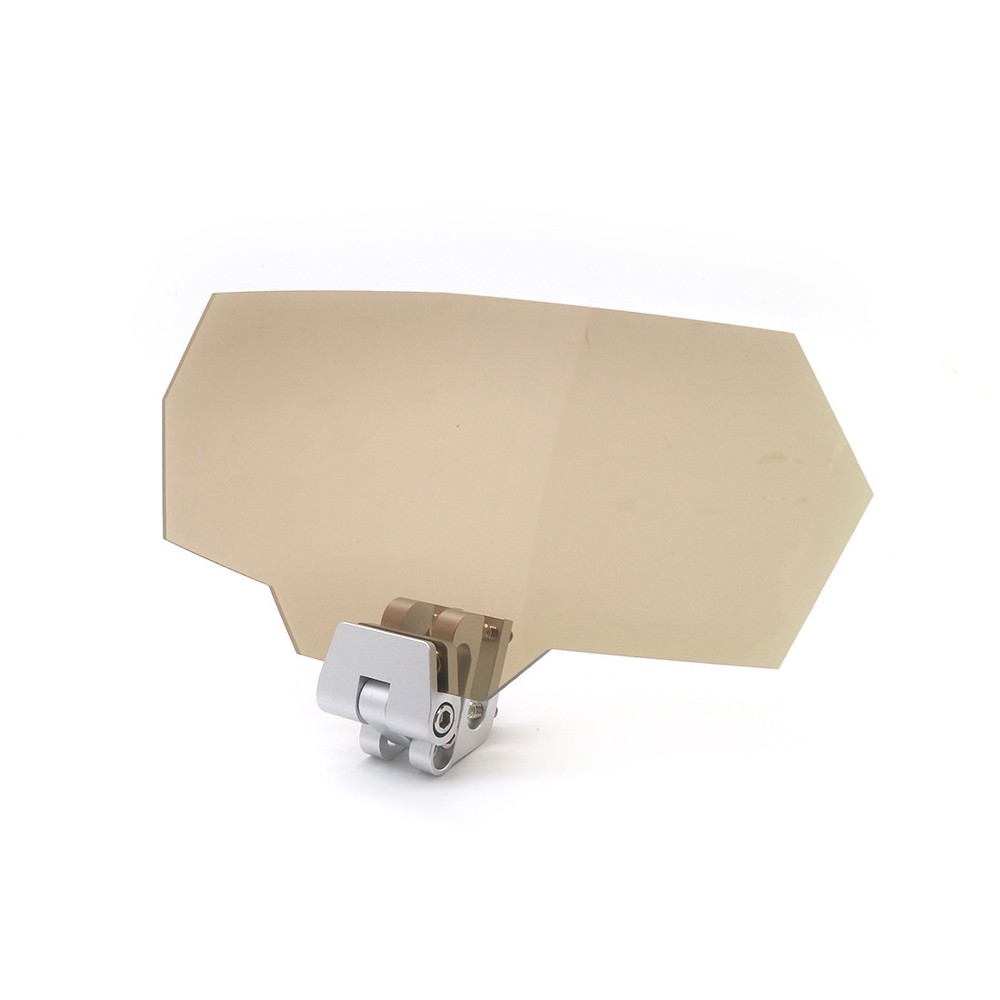 Motorcycle Tea Adjustable Clip On Windshield Extension Spoiler Wind Deflector