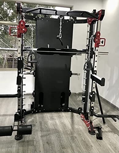 2025 Commercial Smith Machine (w/ 400 lb weight stack) - Red