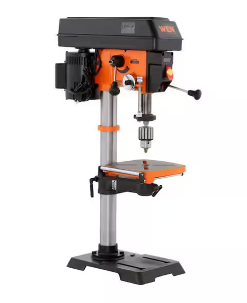 Benchtop Drill Press 5-Amp 12 in. Variable Speed Cast Iron W/ Laser Work Light