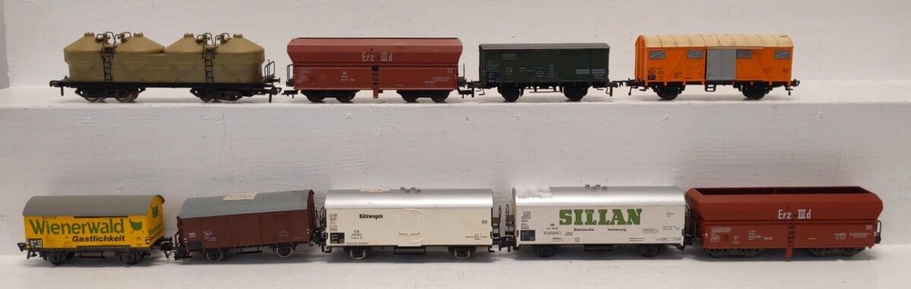 Fleischmann HO Scale Assorted Freight Cars [9] EX